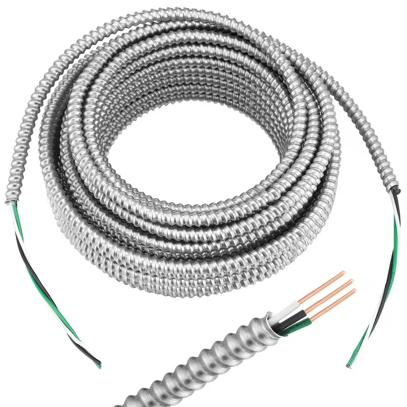 Metal Clad Cable with Ground Wire 50 ft